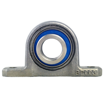 Mini pillow block bearing MUP Ø17, eccentric collar, stainless steel