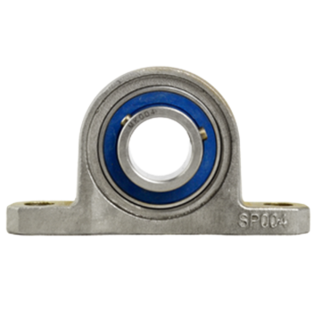 Mini pillow block bearing MUP Ø20, eccentric collar, stainless steel