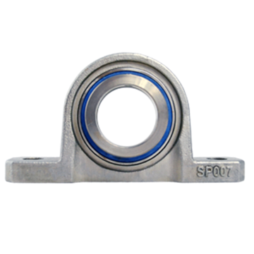 Mini pillow block bearing MUP Ø35, eccentric collar, stainless steel