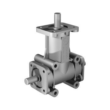 Poggi Kegelradgetriebe 2031, R1:3, D1/2, Ø19h7, Dreiweg, Aluminium