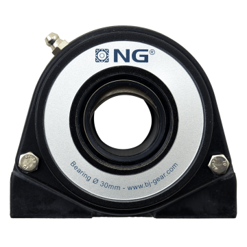 NG waterproof pillow block bearing with thread S2 Ø30, 2-bolt, open cover