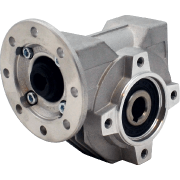 Hydro-Mec 030, worm gear Ø14 SS hollow shaft, 5:1, input 56B14, aluminium