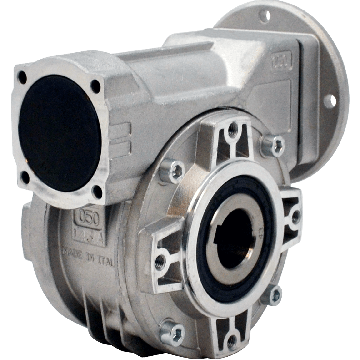 Hydro-Mec 050, Schneckengetriebe Ø25 Hohlwelle, 43:1, Eingang 56B14, Aluminium