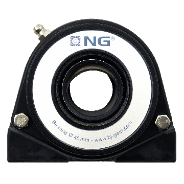 NG waterproof pillow block bearing with thread S2 Ø40, 2-bolt, open cover