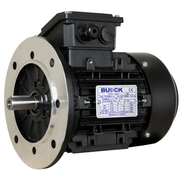 Busck AC motor T2A63B-4B5, 0,18kW, 1350RPM, B5, 230/400, 50 Hz, Aluminium