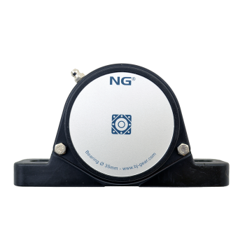 NG vandtæt ståleje med fod SF2 Ø35, 2-huls, lukket dæksel