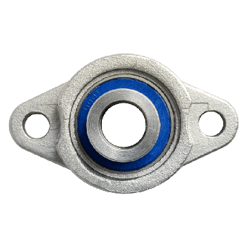 Mini flange bearing MUFL Ø12, eccentric collar, stainless steel