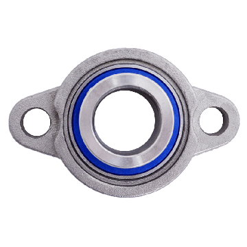 Mini flange bearing MUFL Ø30, eccentric collar, stainless steel