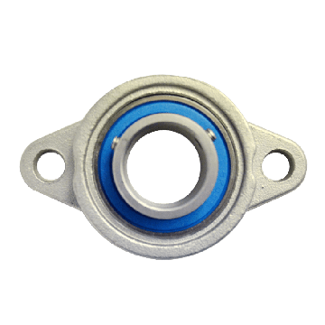 Mini flange bearing MKFL Ø25, set screw, stainless steel