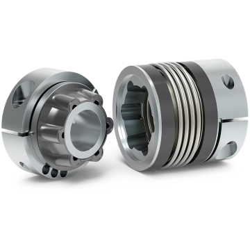 R+W BK5 15 60 20 16 bellow coupling, stainless steel and aluminium