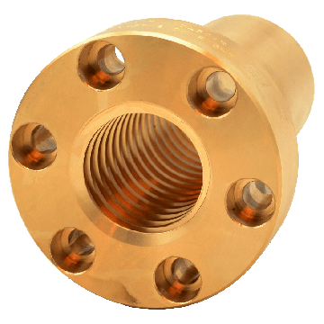CONTI HDL Tr 30x6 trapezoidal nut with flange, right thread, bronze
