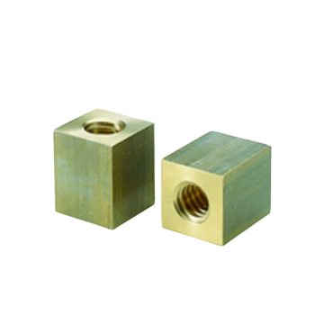 CONTI QOB Tr 20x4 square trapezoidal nut, right thread, brass