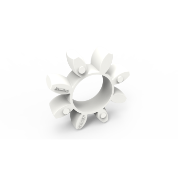SPIDEX 28/38 white 92°, spider, Shore A, coupling element, polyurethane