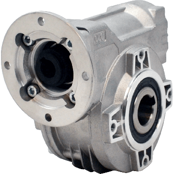 Hydro-Mec 050, worm gear Ø25 hollow shaft, 10:1, input 63B14, aluminium