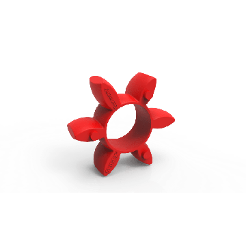 SPIDEX 15 rød 98°, spider, Shore A, koblingselement, polyurethan