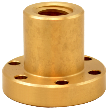 CONTI FFR Tr 28x5 trapezmøtrik med flange, højre gevind, bronze