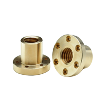 CONTI FTN Tr 50x8 trapezmøtrik med flange, højre gevind, bronze