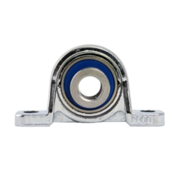 Mini Pillow block bearing MUP000, Ø10, with feet, eccentric collar, stainless steel
