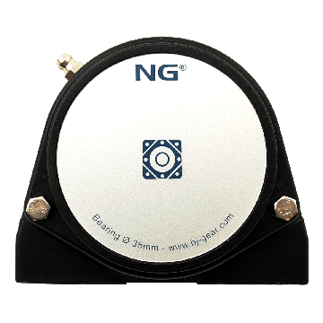 NG wasserdicht Stehlager mit Gewinde S2 Ø35, 2-Loch, geschlossen Deckel