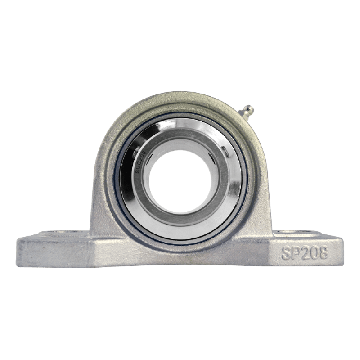 Pillow block bearing SUCP208S, Ø40, with feet, stainless steel