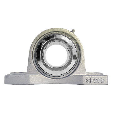 Pillow block bearing SUCP209S, Ø45, with feet, stainless steel