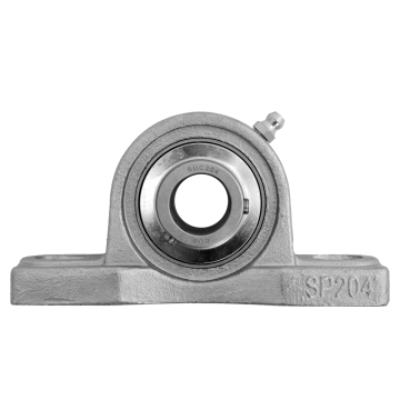 Pillow block bearing SUCP204S, Ø20, with feet, stainless steel
