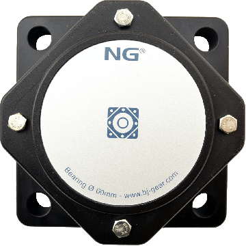 NG wasserdicht Flanschlager F4 Ø60, 4-Loch, geschlossen Deckel