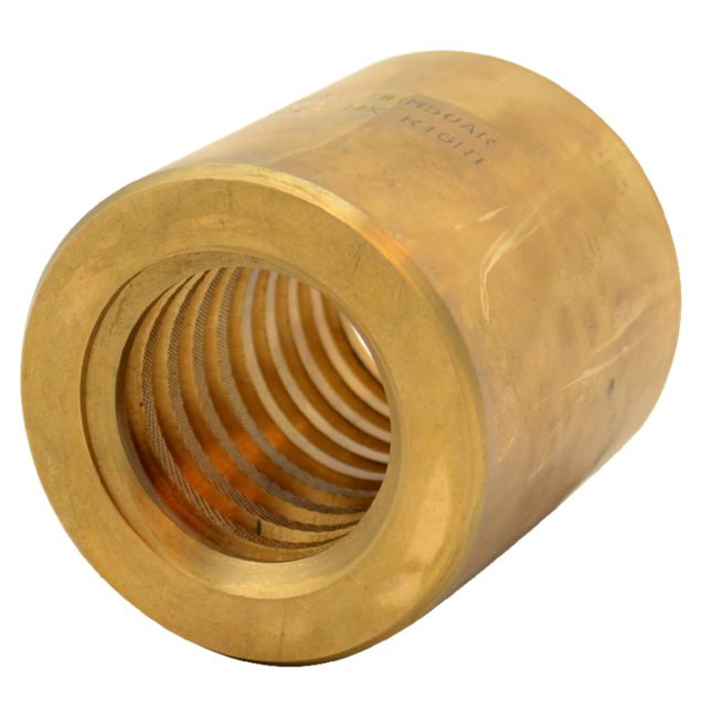 CONTI cylindrical trapezoidal nut HBD Tr 16x4, left thread, bronze