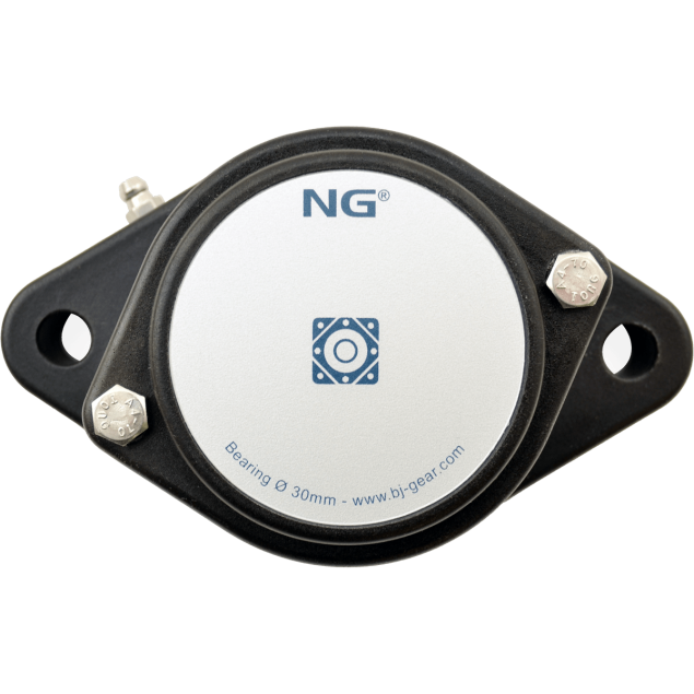 NG wasserdicht Flanschlager F2 Ø30, 2-Loch, geschlossen Deckel