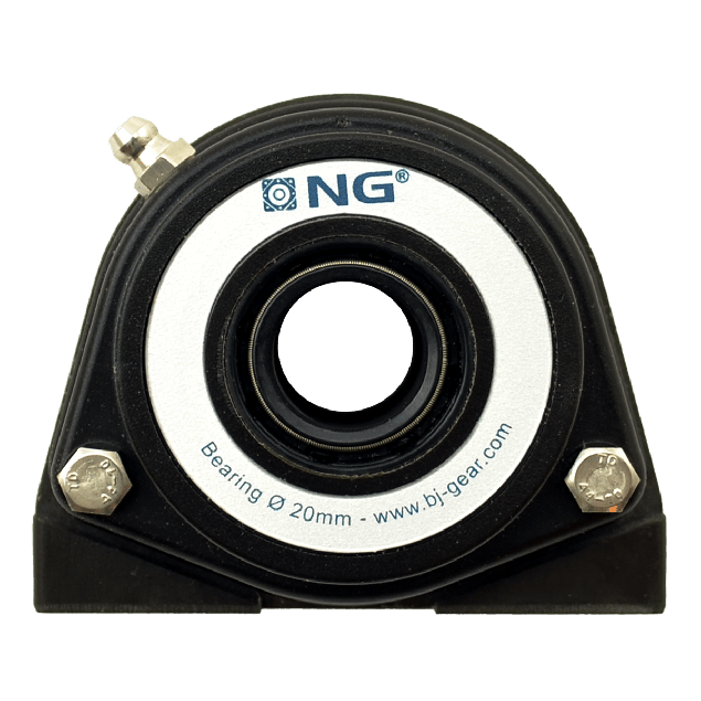 NG waterproof pillow block bearing with thread S2 Ø20, 2-bolt, open cover