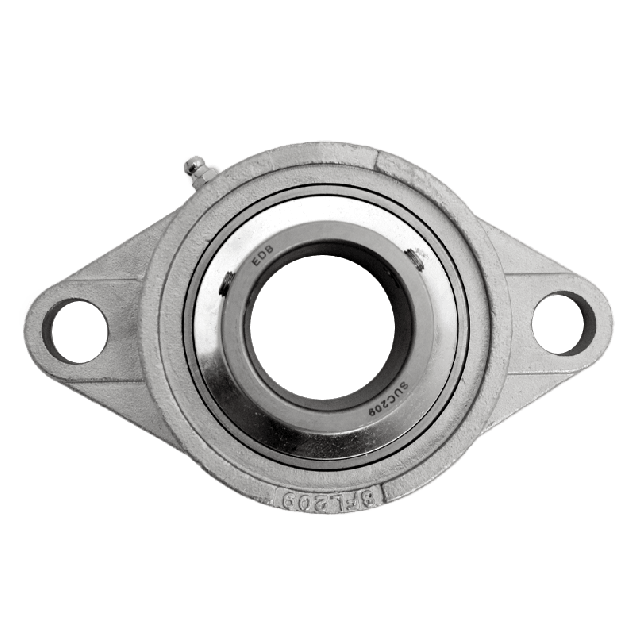 Flange bearing SFL Ø45, 2-bolt, stainless steel