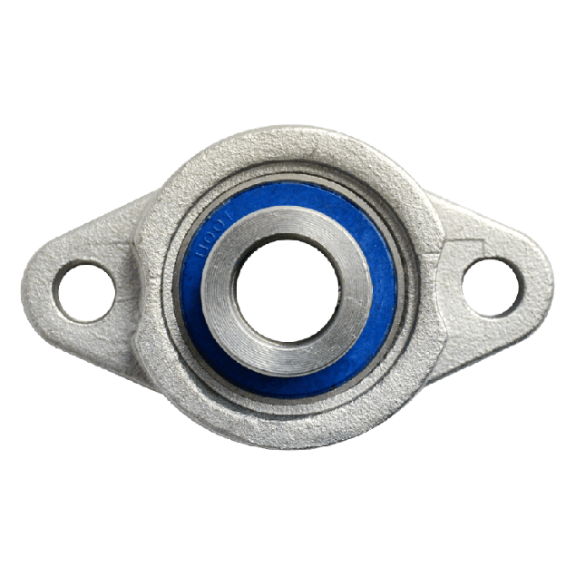 Mini flange bearing MUFL Ø12, eccentric collar, stainless steel