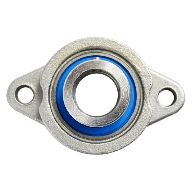 Mini flange bearing MUFL Ø17, eccentric collar, stainless steel