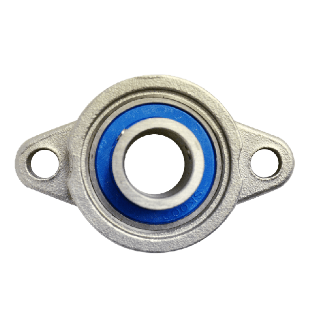 Mini flange bearing MKFL Ø15, set screw, stainless steel