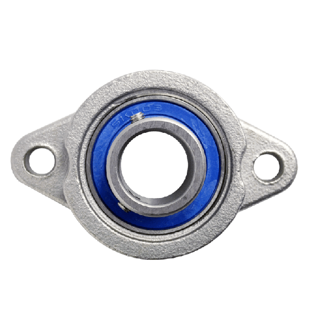 Mini flange bearing MKFL Ø17, set screw, stainless steel