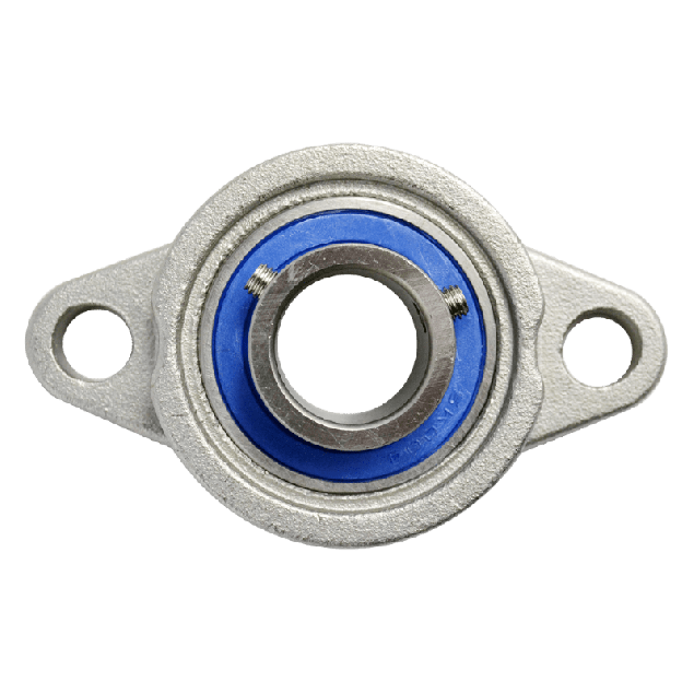 Mini flange bearing MKFL Ø20, set screw, stainless steel