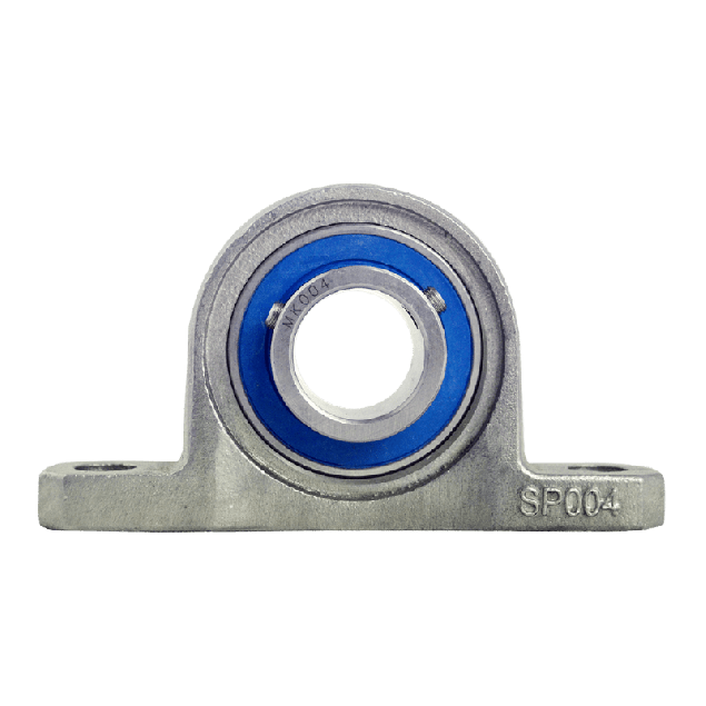 Mini pillow block bearing MKP Ø20, set screw, stainless steel