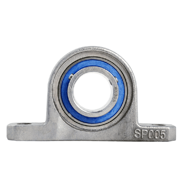 Mini pillow block bearing MKP Ø25, set screw, stainless steel