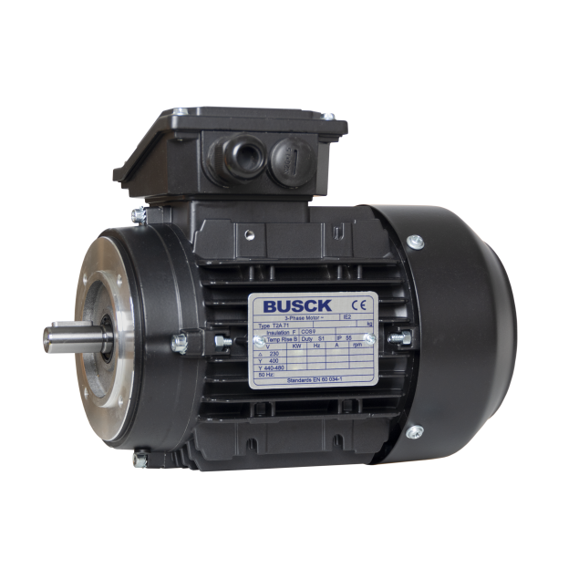 Busck AC motor T4A80A-4, 0,55kW, 1440RPM, B14, 230/400, 50 Hz, Aluminium