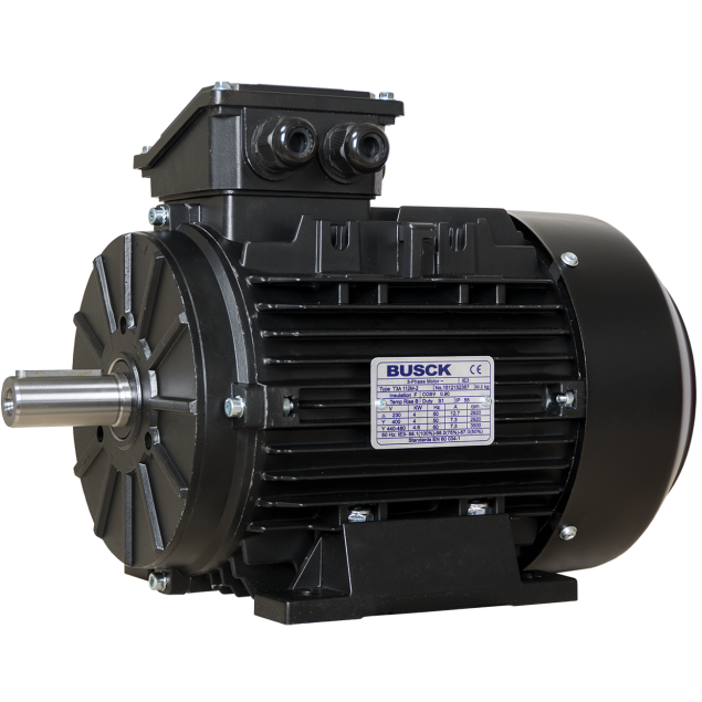 Busck AC motor T3A112M-4B3, 4kW, 1450RPM, B3, 400/690, 50 Hz, Aluminium