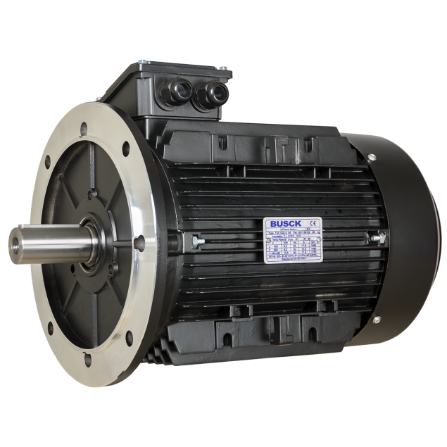 Busck AC motor T3A132M-4B5, 7,5kW, 1460RPM, B5, 400/690, 50 Hz, Aluminium