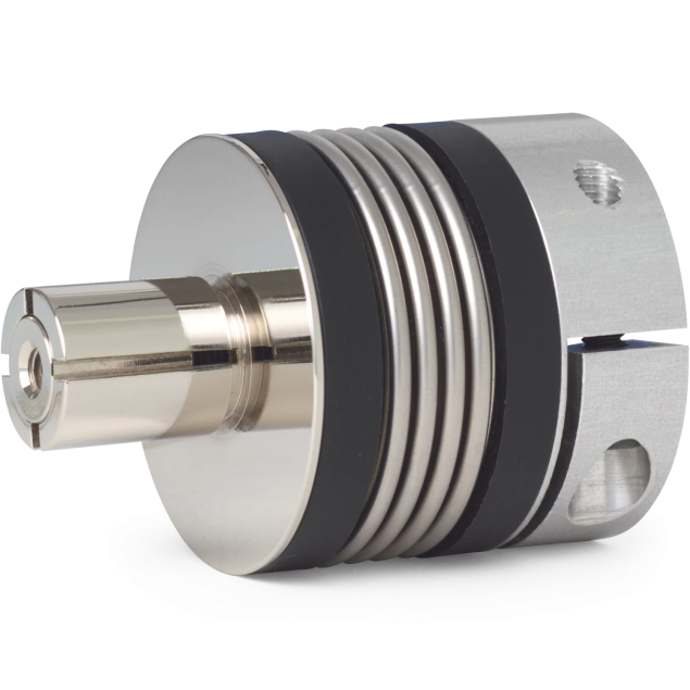 R+W BK7 15 45 19 19 bellow coupling, stainless steel