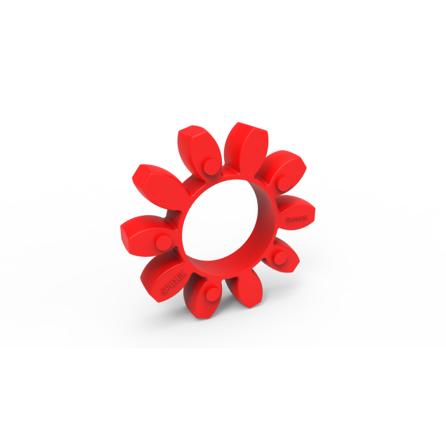 SPIDEX 90/100 red 95°, spider, Shore A, coupling element, polyurethane