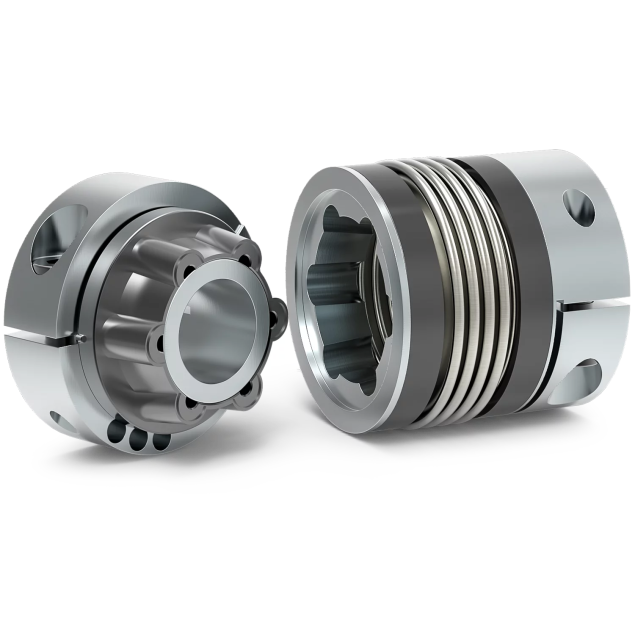 R+W BK5 15 60 20 16 bellow coupling, stainless steel and aluminium