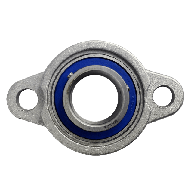 Mini flange bearing MKFL Ø30, set screw, stainless steel