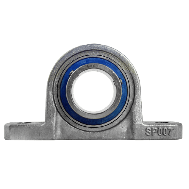 Mini pillow block bearing MKP Ø35, set screw, stainless steel