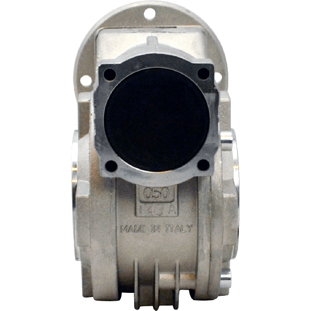 Hydro-Mec 045, Schneckengetriebe Ø18 Hohlwelle, 21:1, Eingang 63B14, Aluminium