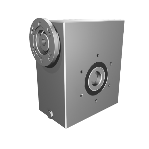 Clean-Geartech N63, worm gear Ø25, 19:1, input 90B14, stainless steel