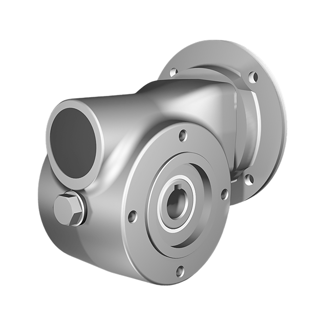 Clean-Geartech N85, Schneckengetriebe Ø35, 14:1, Eingang 100/112B14, Edelstahl