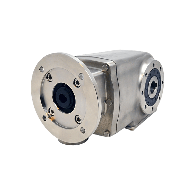 Clean-Geartech X62N, keglehjulsgear Ø35H7 hulaksel, 15,36:1, indgang 90B14, B3, rustfrit stål